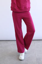 Light Flare Sweatpants - Sangria