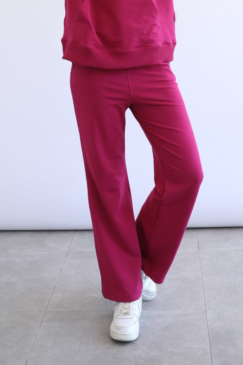 Light Flare Sweatpants - Sangria