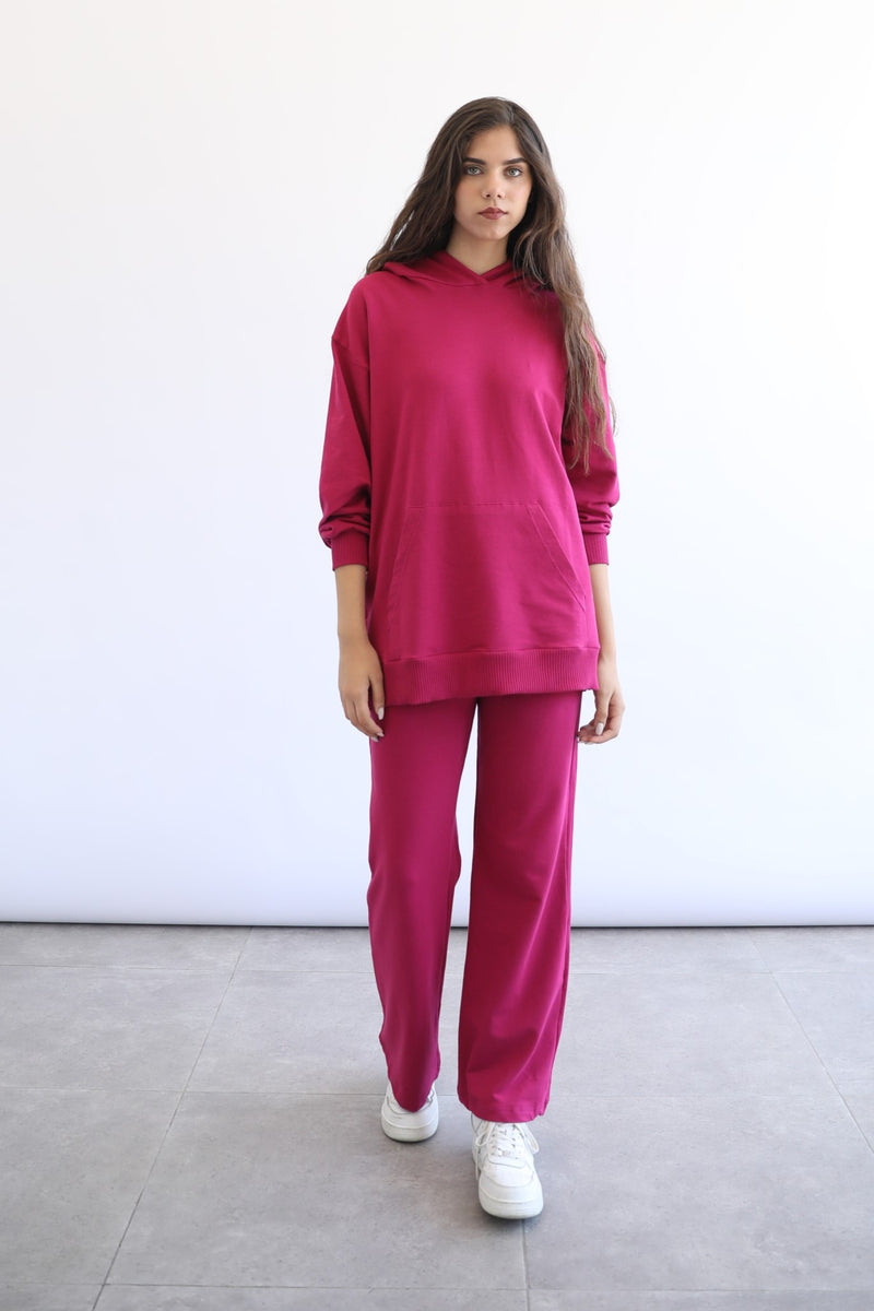 Light Flare Sweatpants - Sangria