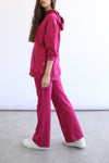 Light Flare Sweatpants - Sangria