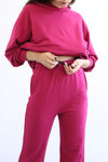 Light Flare Sweatpants - Sangria