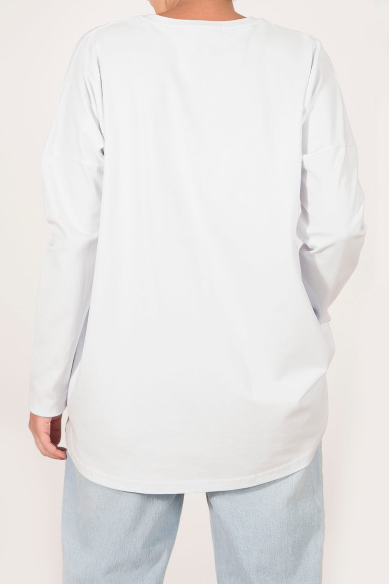 Gamma Basic Longsleeve Tshirt - White