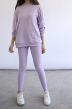 Ribbed Leggings - Lavender