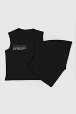 Statement Shorts Co-ord - Black