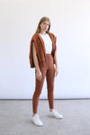 Ribbed Leggings - Espresso