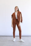 Ribbed Leggings - Espresso
