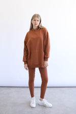 Ribbed Leggings - Espresso