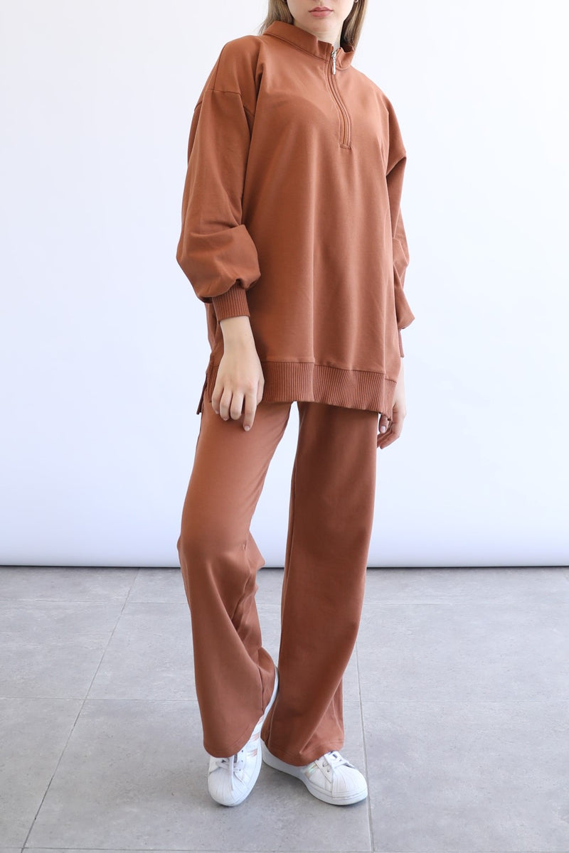 Light Flare Sweatpants - Espresso