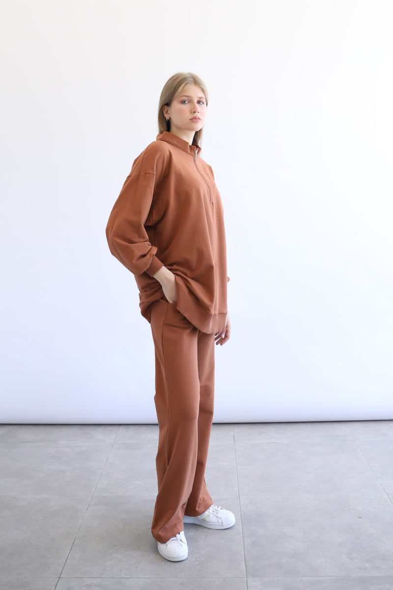 Light Flare Sweatpants - Espresso