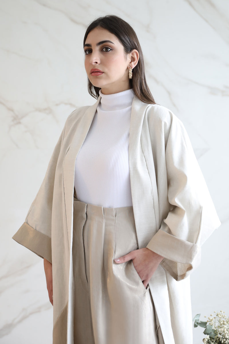Golden Nights Abaya Co-ord