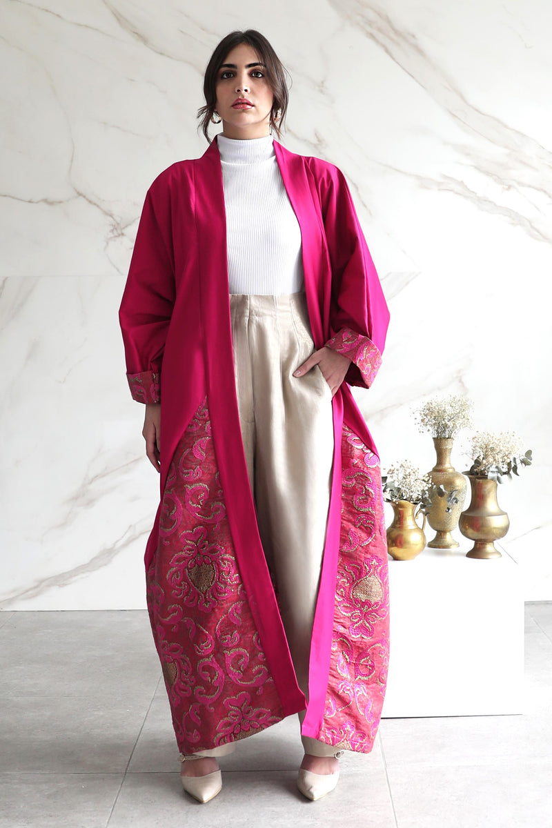 Embellished Pink Kaftan