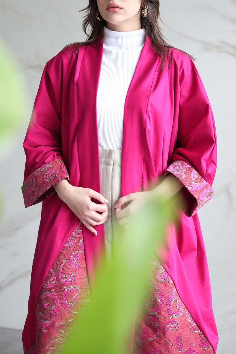 Embellished Pink Kaftan