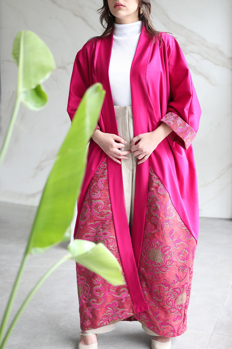 Embellished Pink Kaftan