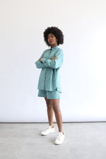 Basic Poplin Shorts - Dolphin
