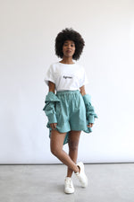 Basic Poplin Shorts - Dolphin