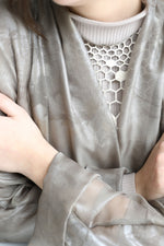 Taupe Sheer Abaya