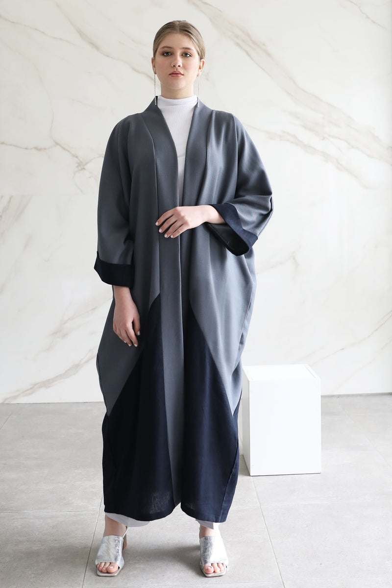 Grey Linen Kaftan