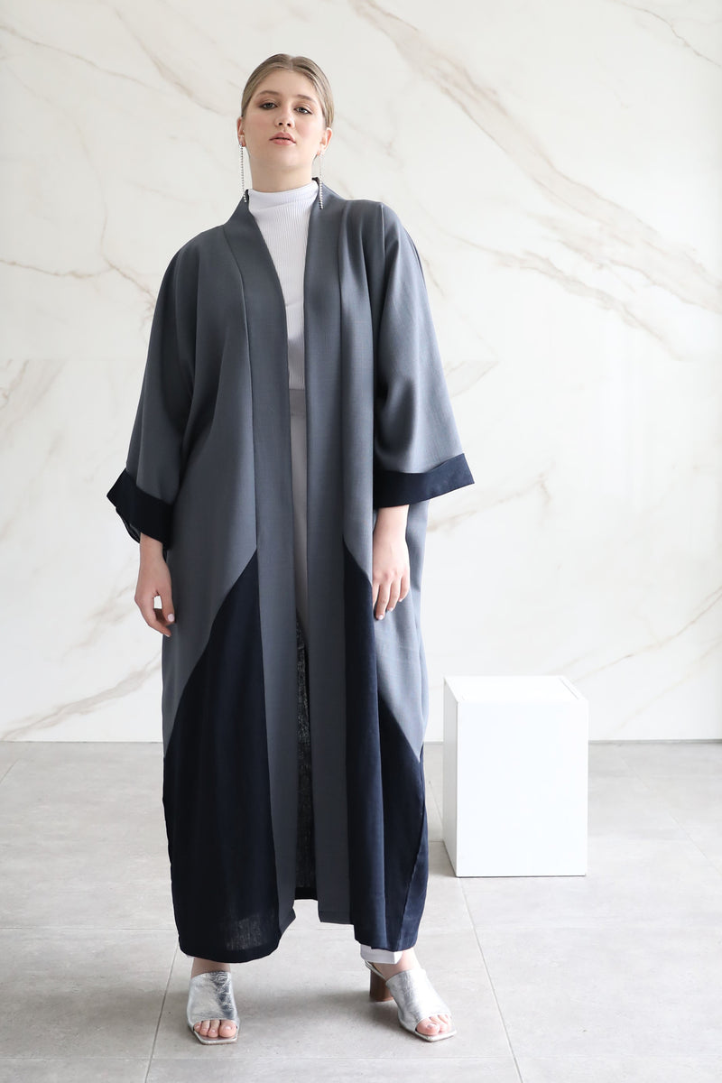Grey Linen Kaftan