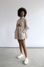 Basic Poplin Shirt - Beige