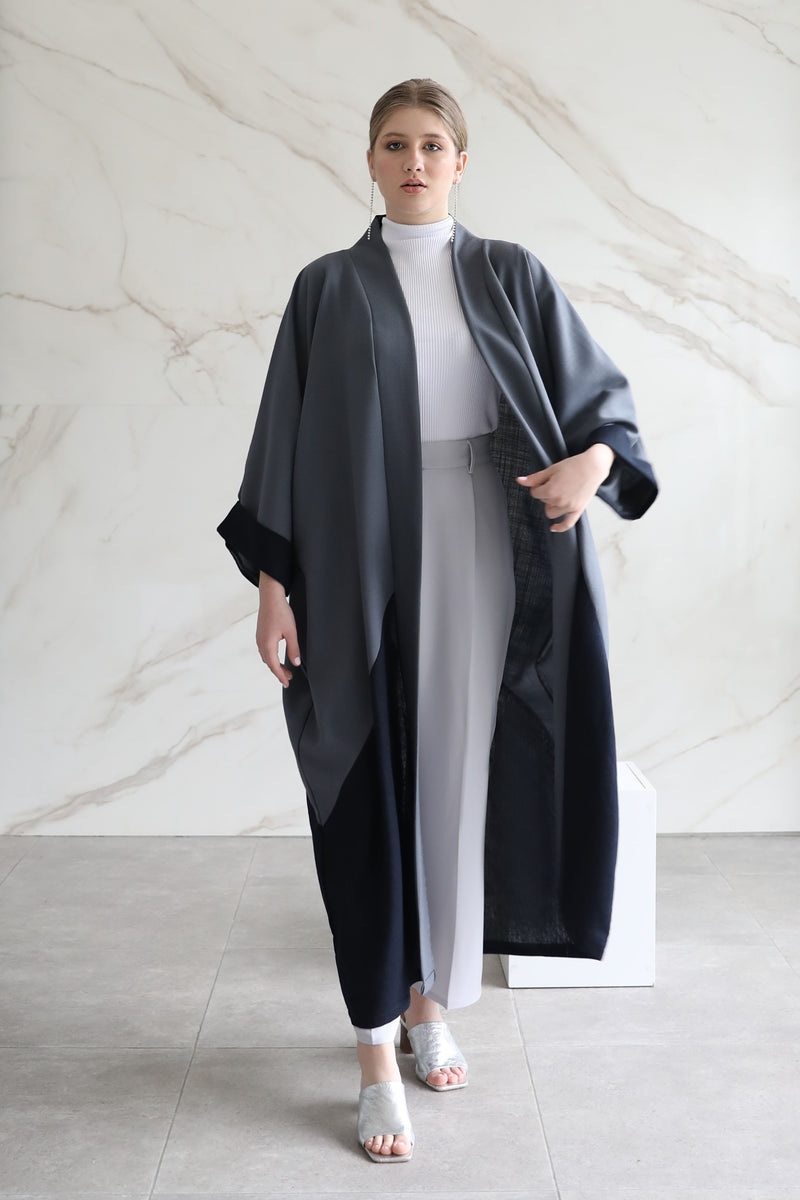 Grey Linen Kaftan