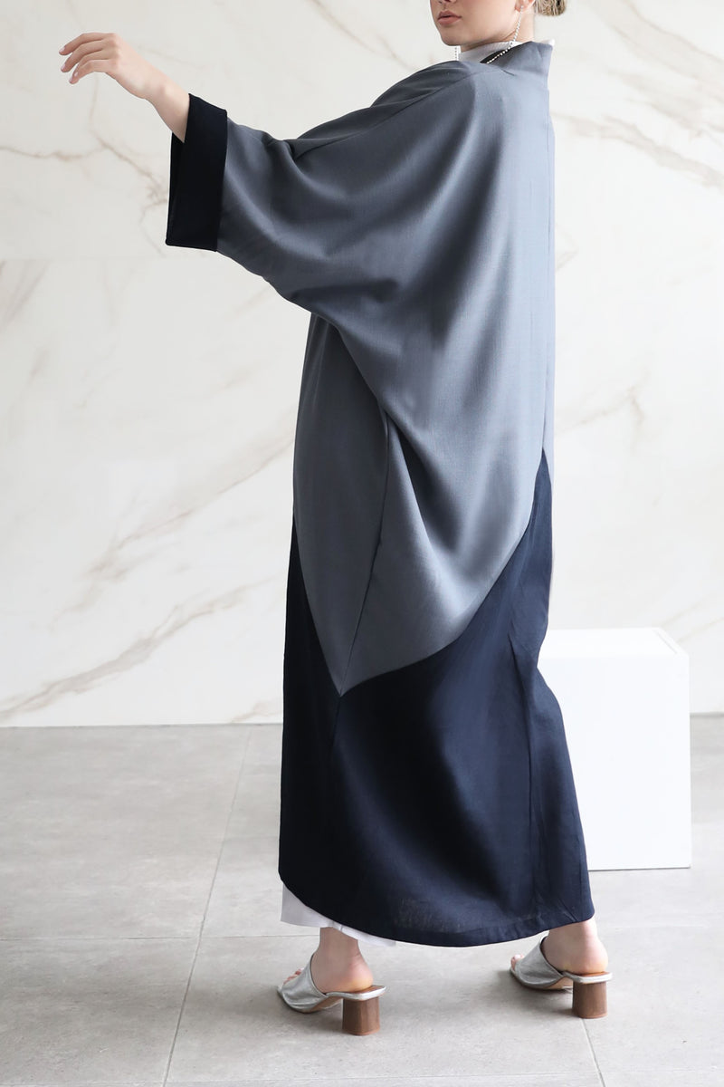Grey Linen Kaftan