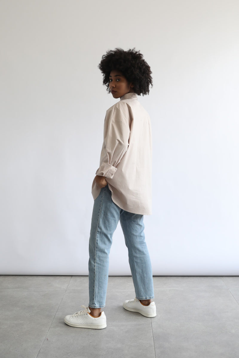 Basic Poplin Shirt - Beige