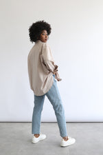 Basic Poplin Shirt - Beige
