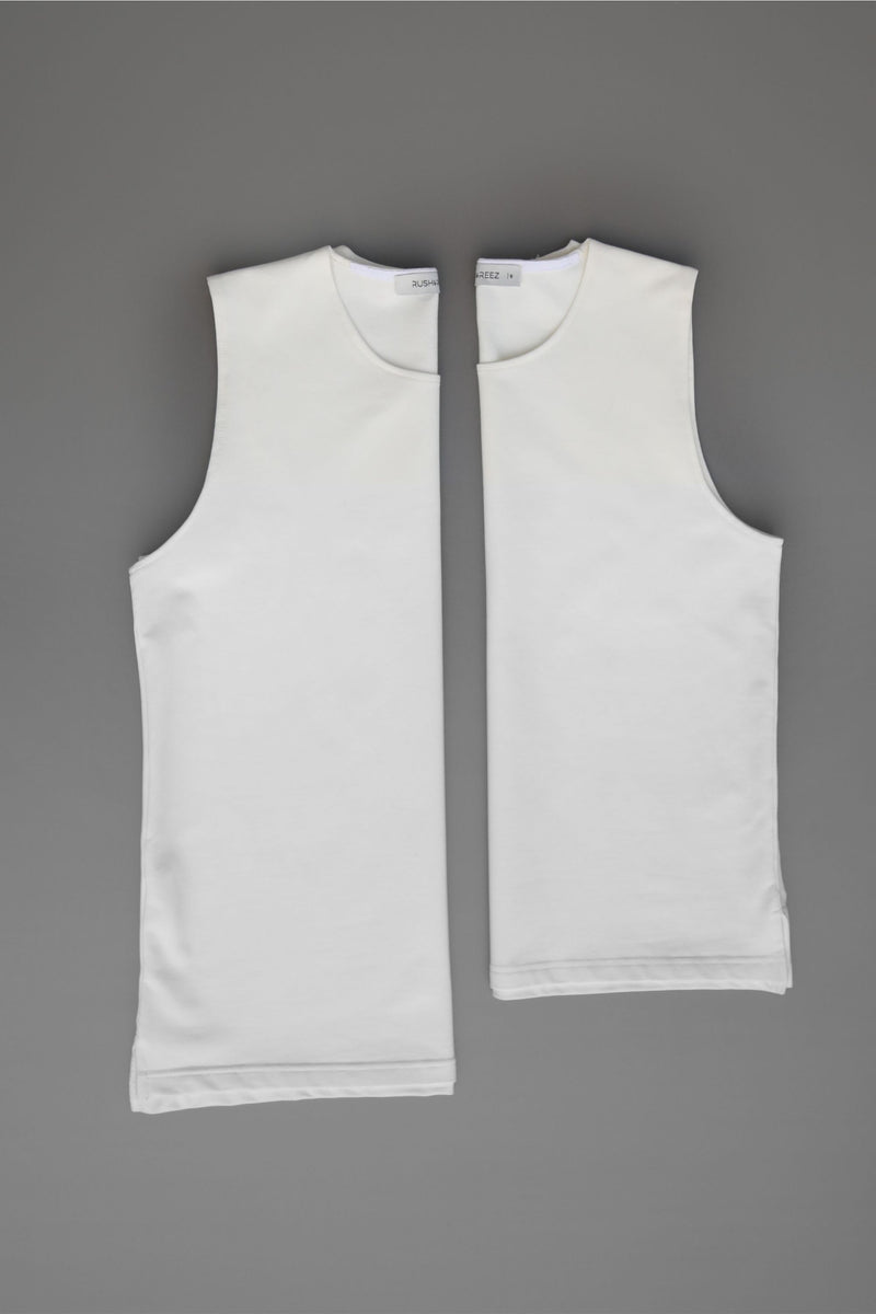 Basic Cream Sleeveless Top