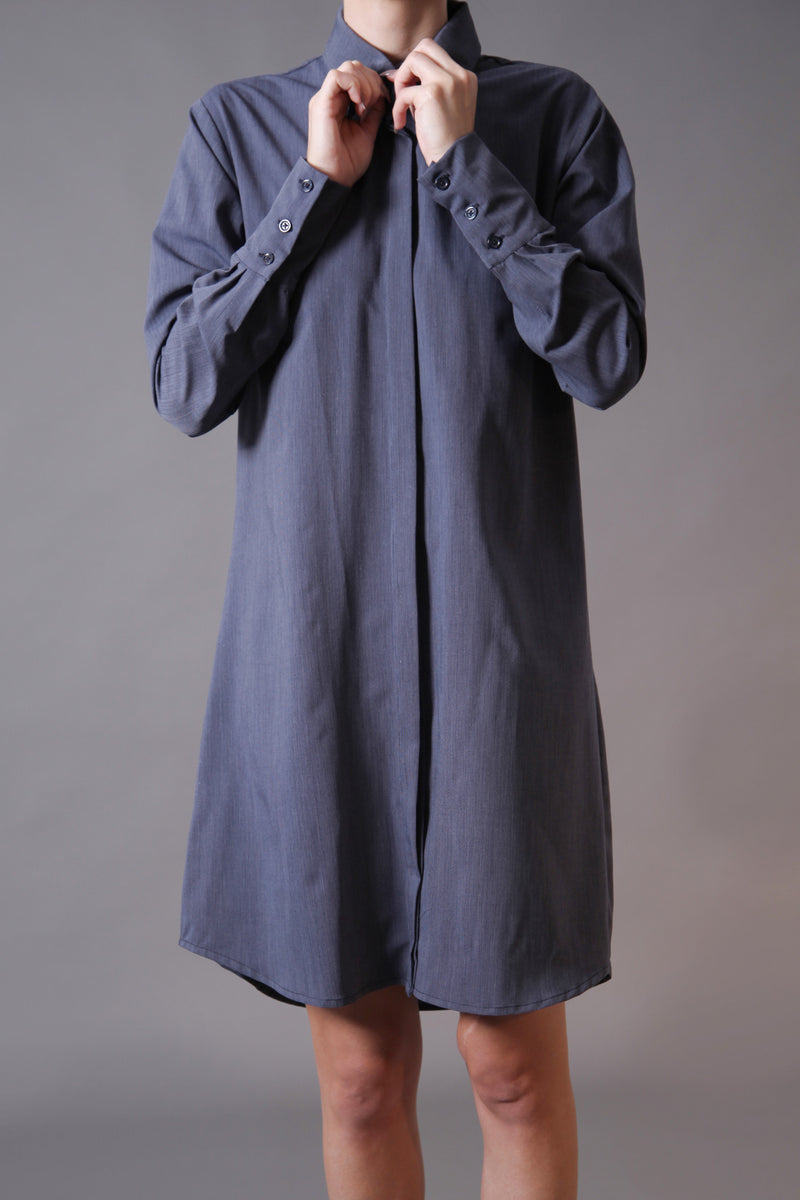 Striped Navy Shirtdress