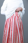 Striped Red Skirt