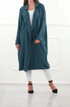 Oversized Teal Woolen Coat