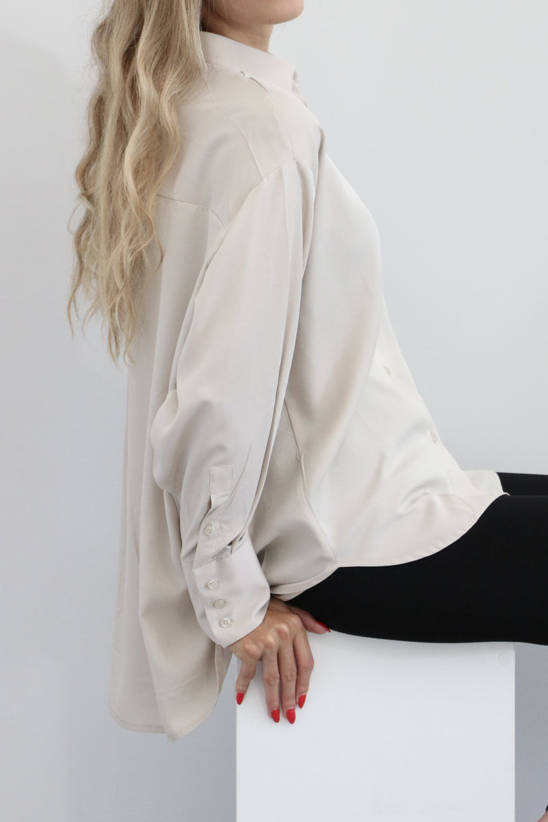 Oversized Shirt - Porcelain