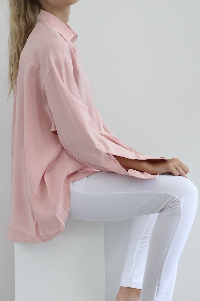 Oversized Shirt - Rose Water