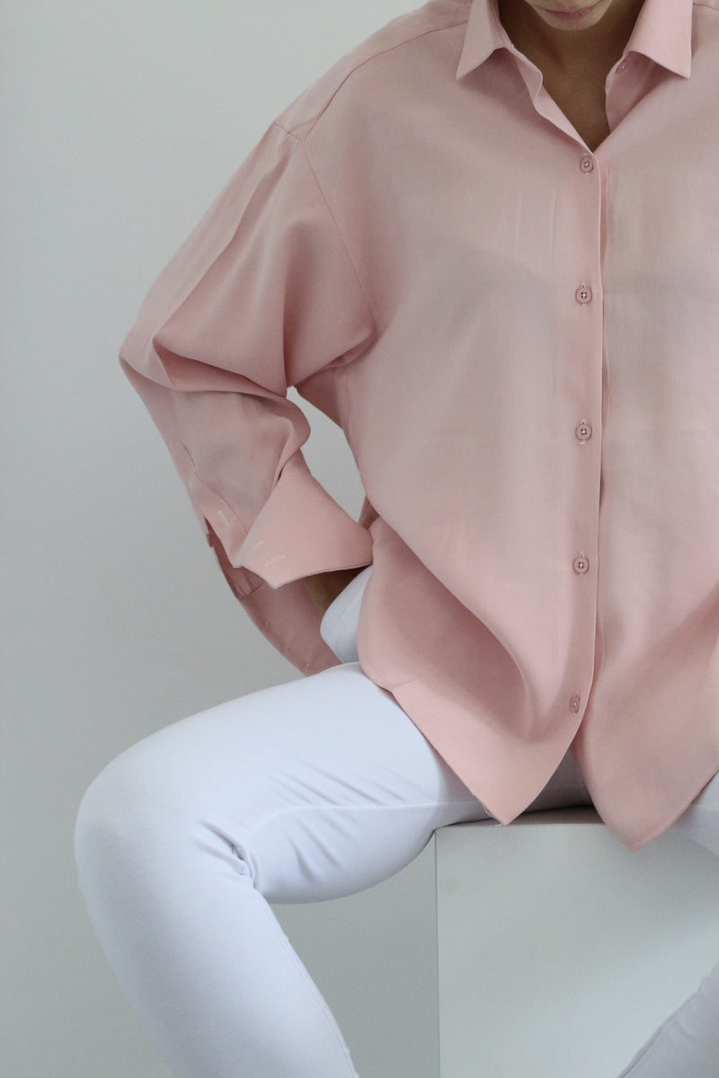 Oversized Shirt - Rose Water