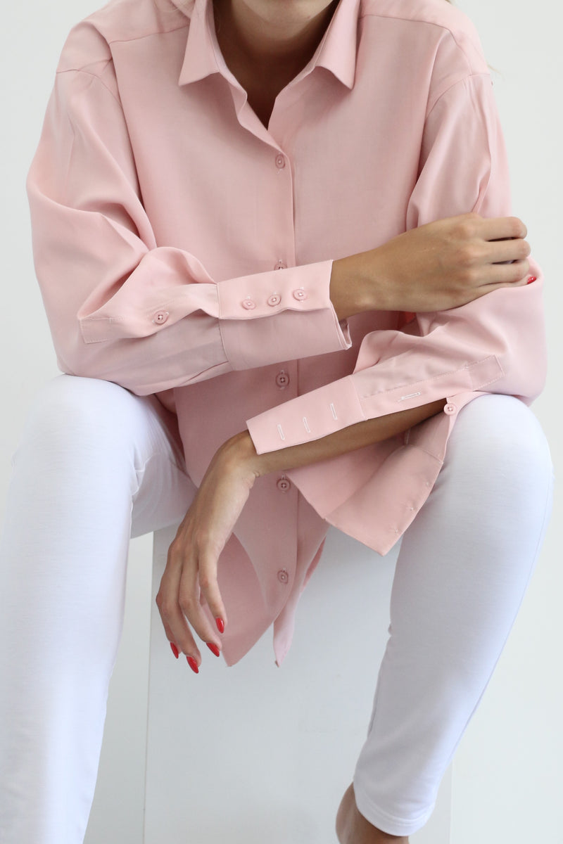 Oversized Shirt - Rose Water
