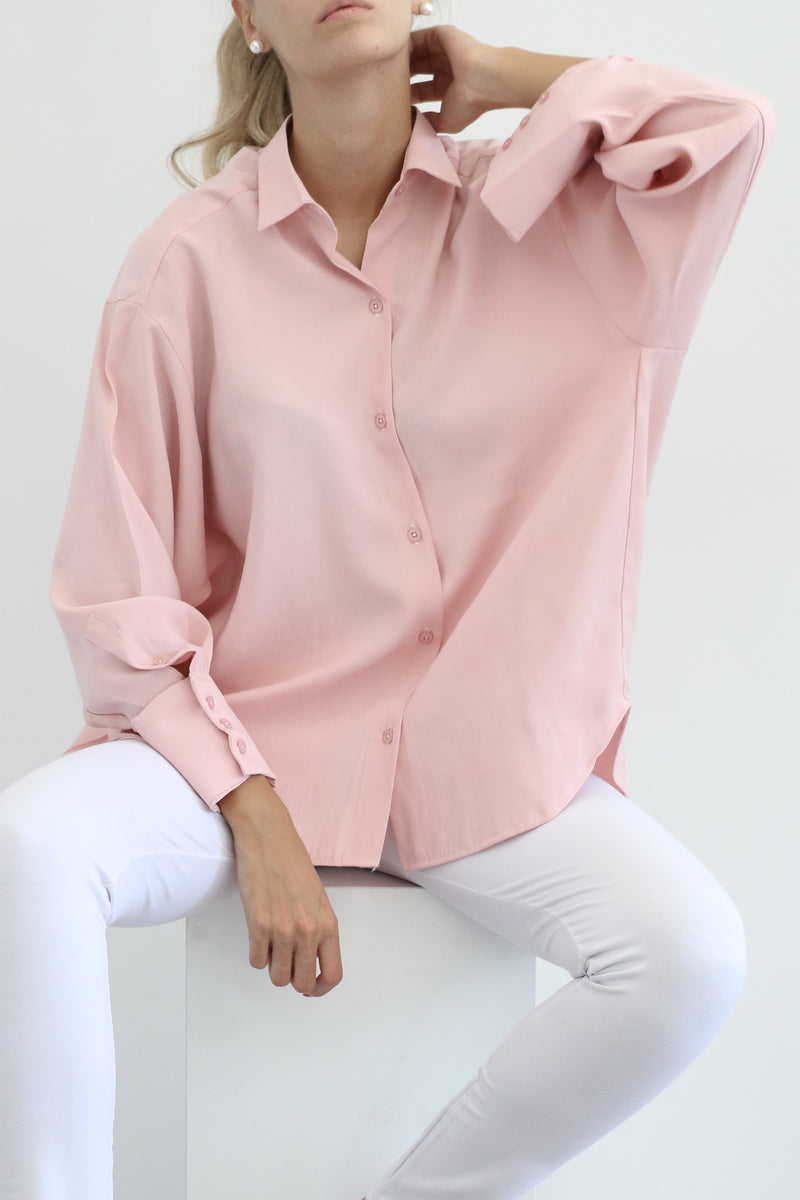 Oversized Shirt - Rose Water