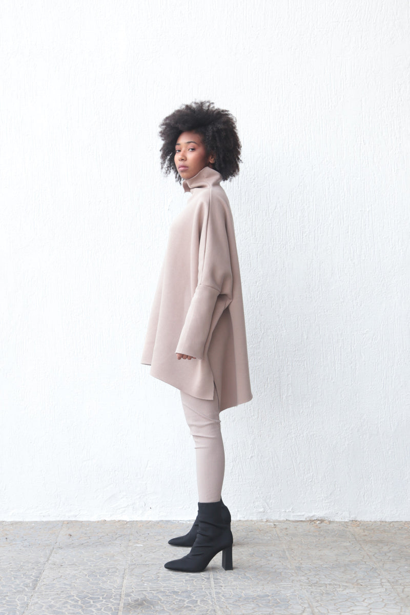 Meem Asymmetric Top - Taupe