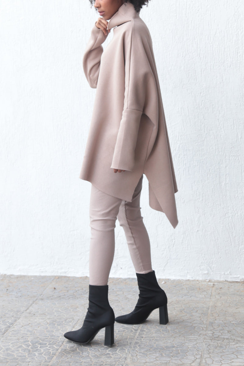 Meem Asymmetric Top - Taupe