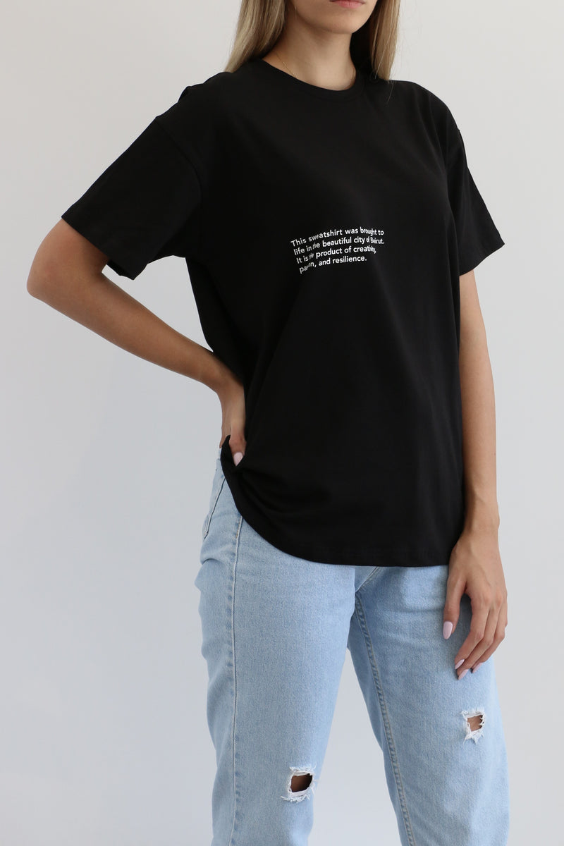 Statement Tshirt - Black