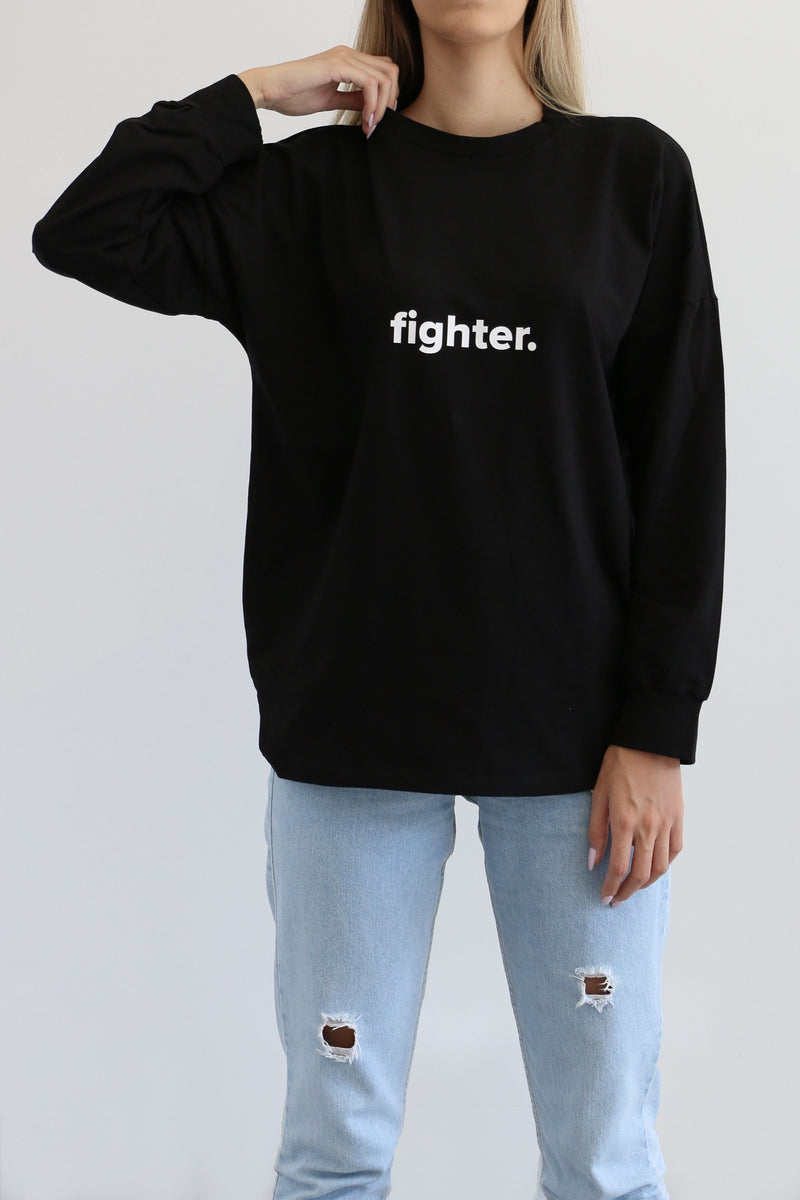 Longsleeve Fighter Tshirt - Black