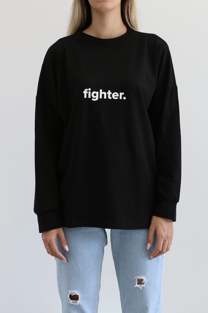 Longsleeve Fighter Tshirt - Black