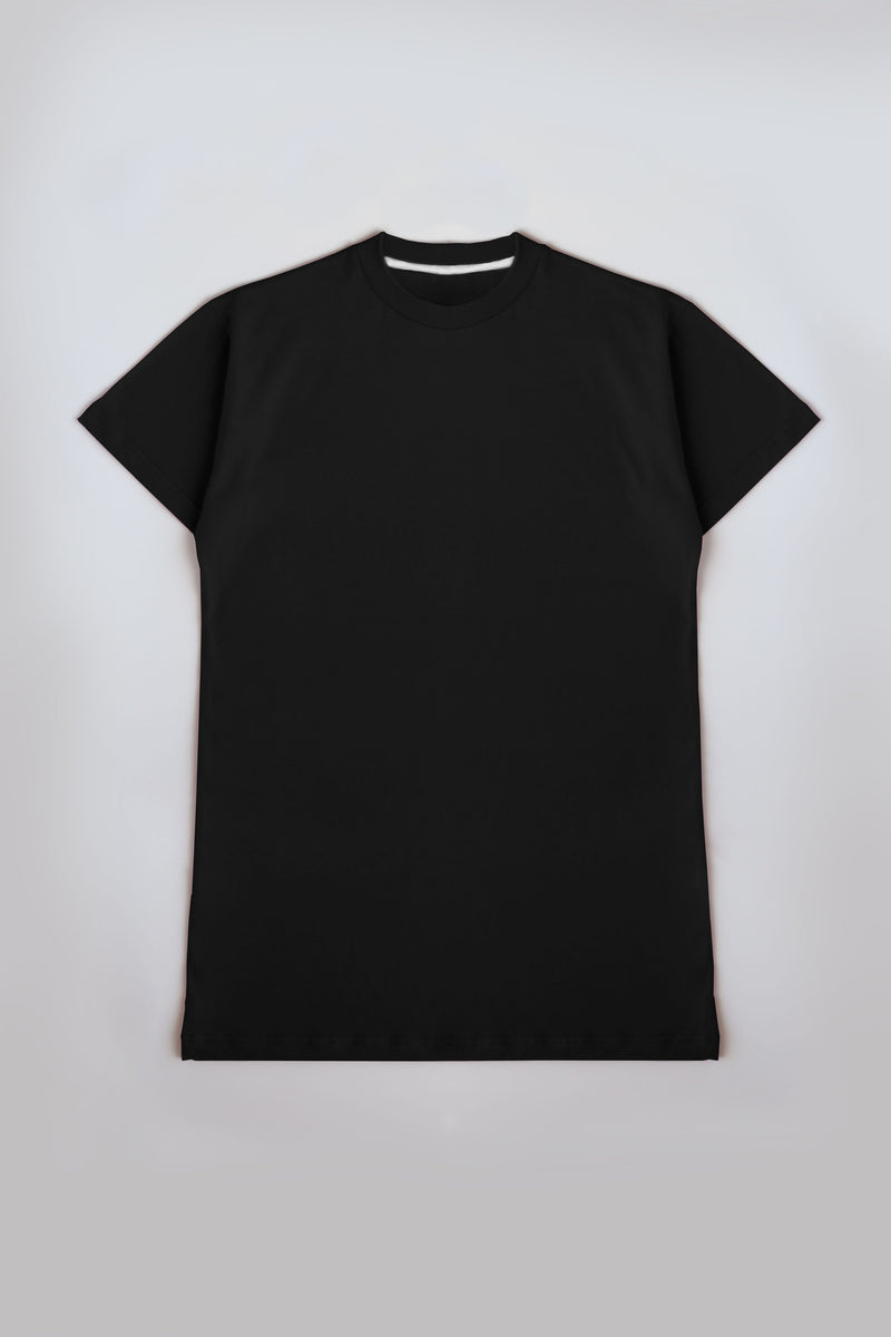 Oversized Cotton T-shirt - Black