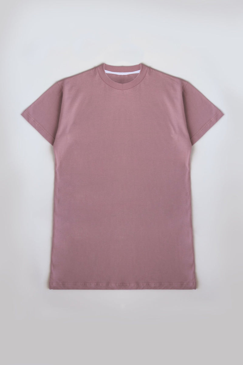 Oversized Cotton T-shirt - Berry Nude