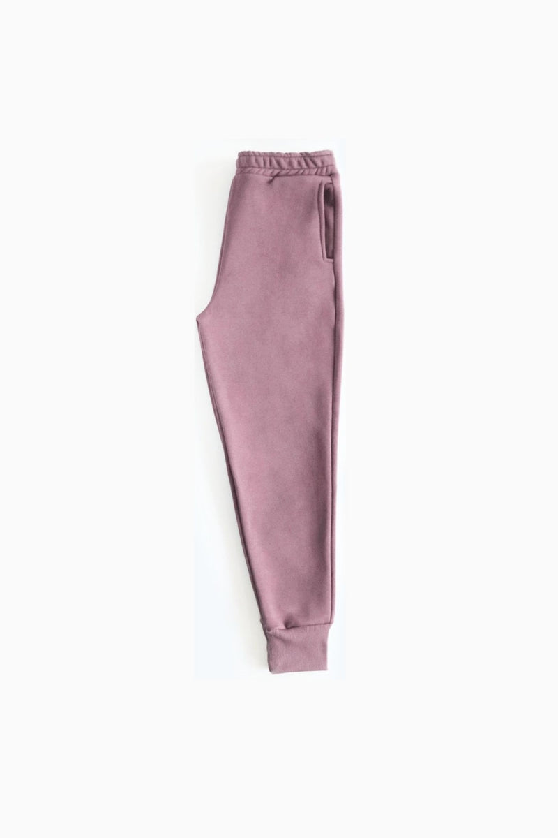 Heavy Ribbed Sweatpants - Berry Nude