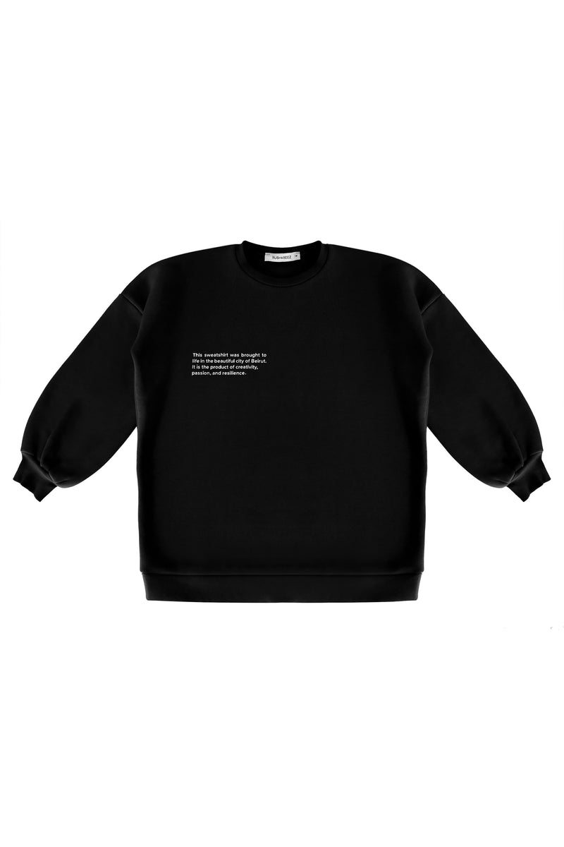 Black Statement Sweatshirt