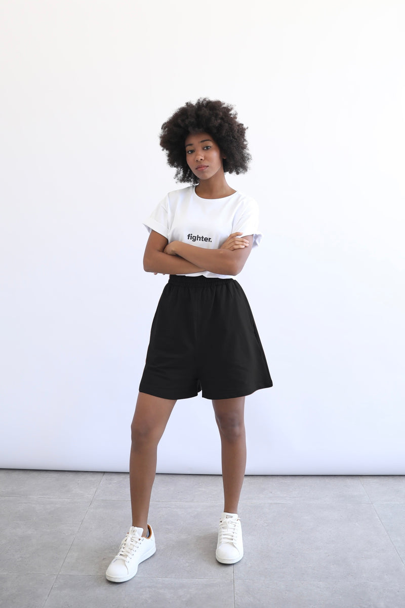 Basic Highwaist Shorts - Black