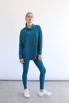 Cotton Lounge Legging Set - Teal