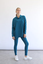 Cotton Lounge Legging Set - Teal