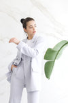 Relaxed Tailored Blazer - Grey