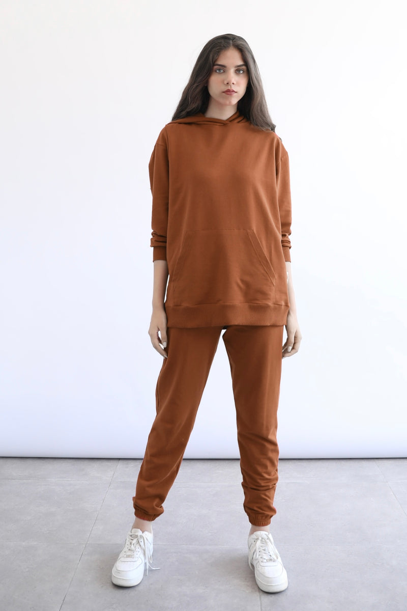 Light Basic Sweatpants - Espresso